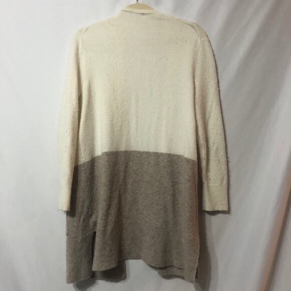 MADEWELL Cream & Grey Cardigan Sweater Jacket Wool Alpaca Womens M Fall Preppy - Picture 8 of 10